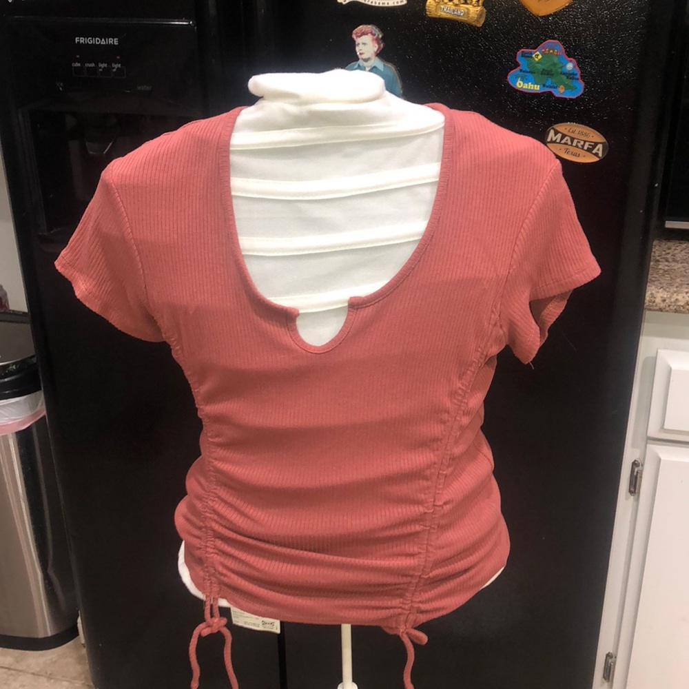 Cute Peach Color Anthropology Top
